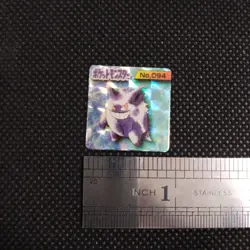 Gengar Pokemon Bros Card Kira Mini Game Boy Anime Nintendo Japan No.094 - Image 2