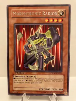 Yu-Gi-Oh!  Morphtronic Radion  CSOC-EN011  Silver Letter Rare No Play 1st Ed NM - Image 1