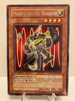 Yu-Gi-Oh!  Morphtronic Radion  CSOC-EN011  Silver Letter Rare No Play 1st Ed NM - Image 2