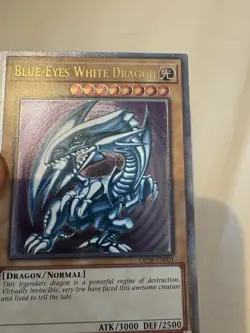Yugioh OP28-EN001 Blue-Eyes White Dragon Ultimate Rare Euro NM purple cleanest - Image 2