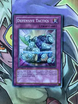 GLAS-EN083 Defensive Tactics Super Rare 1st Edition NM Yugioh Card - Image 1