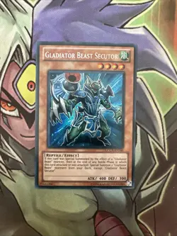 LCGX-EN240 Gladiator Beast Sectuor Secret Rare Unlimited Edition NM Yugioh Card - Image 1