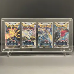 TCG 4x Booster Pack Acrylic Case Holder - Pokemon, Yu-Gi-Oh, and Magic w/ Stand - Image 2