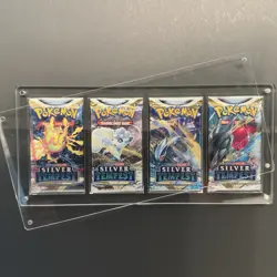 TCG 4x Booster Pack Acrylic Case Holder - Pokemon, Yu-Gi-Oh, and Magic w/ Stand - Image 5