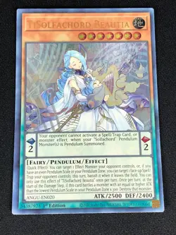YUGIOH TISOLFACHORD BEAUTIA ANGU-EN020 1ST ULTRA (NM) - Image 1