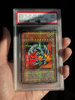 PSA 9 Mint Blue-Eyes Toon Dragon DL1-087 Ultra Parallel Rare 2002 Japanese MRL - Image 10