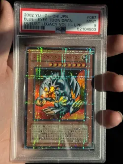 PSA 9 Mint Blue-Eyes Toon Dragon DL1-087 Ultra Parallel Rare 2002 Japanese MRL - Image 15