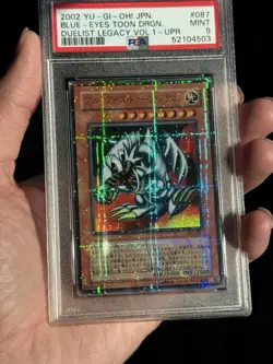 PSA 9 Mint Blue-Eyes Toon Dragon DL1-087 Ultra Parallel Rare 2002 Japanese MRL - Image 2