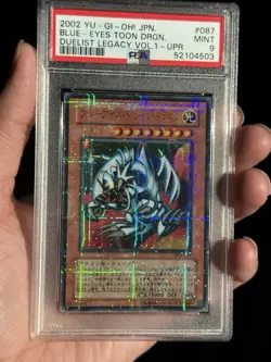 PSA 9 Mint Blue-Eyes Toon Dragon DL1-087 Ultra Parallel Rare 2002 Japanese MRL - Image 6