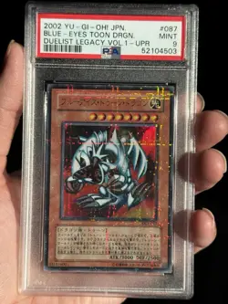 PSA 9 Mint Blue-Eyes Toon Dragon DL1-087 Ultra Parallel Rare 2002 Japanese MRL - Image 7