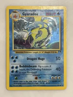 Gyarados 12/110 Legendary Collection Holo Card Pokemon TCG MP WotC 2002 Vintage - Image 1