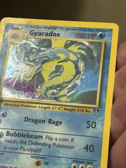 Gyarados 12/110 Legendary Collection Holo Card Pokemon TCG MP WotC 2002 Vintage - Image 3