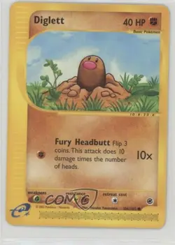 Diglett Pokemon e-Card Series Expedition #106 2002 10a3 - Image 1