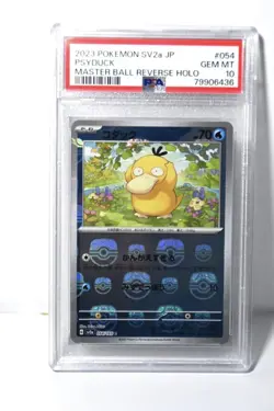 PSA 10 Psyduck Master Ball Mirror Pokémon Card - Image 1