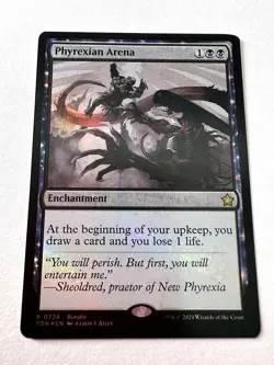 MTG Phyrexian Arena Foil FDN 0728 Foundations Promotion NM Free Shipping - Image 1