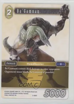 2016 Final Fantasy Trading Card Game: Opus 2 Collection Ba'Gamnan #088C 1i3 - Image 1