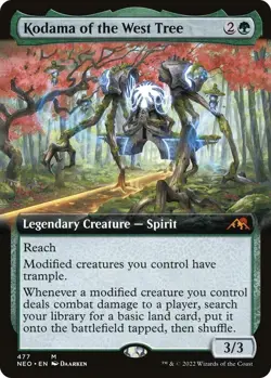 MTG NEO NM Extended Art Kodama of the West Tree - Image 1