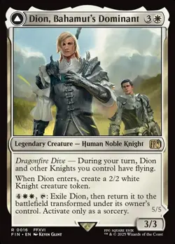 1x - Dion, Bahamut's Dominant - Final Fantasy - NM MTG - Image 1