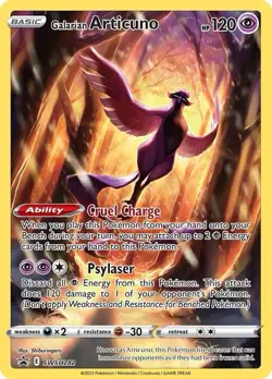 Galarian Articuno SWSH282 Black Star Promo Holo Full Art Pokemon Card 2023 NM - Image 1