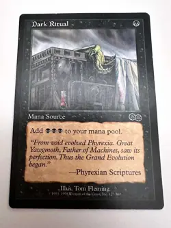 MTG Dark Ritual (127) | HP | Urza's Saga Free Shipping  - Image 1