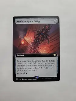MTG - Machine God's Effigy (Extended Art) BRC Regular Rare #063 - Image 1