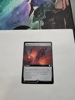 MTG - Machine God's Effigy (Extended Art) BRC Regular Rare #063 - Image 2