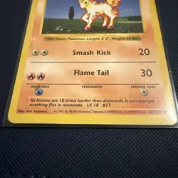 Ponyta 60/102 Pokemon Shadowless Base Set LP+ - Image 2