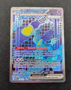 Pokemon TCG Iron Crown EX 158/131 Special Illustration Rare Prismatic Evolutions - Image 1