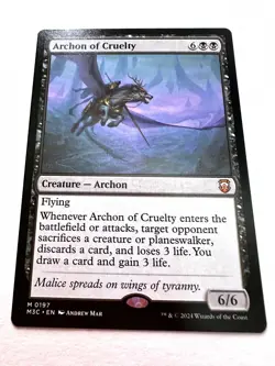 Archon of Cruelty - Modern Horizons 3 - 0197 Regular Mythic MTG Free Shipping!!! - Image 1