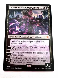 Liliana, Dreadhorde General Foundations Regular 0176 Free Shipping!!! MTG - Image 1