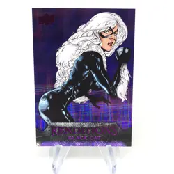 Marvel Card Black Cat 75 Purple Tie /99 Renditions 2024 Upper Deck [NM] - Image 1
