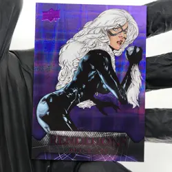 Marvel Card Black Cat 75 Purple Tie /99 Renditions 2024 Upper Deck [NM] - Image 2