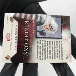Marvel Card Black Cat 75 Purple Tie /99 Renditions 2024 Upper Deck [NM] - Image 4