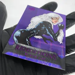 Marvel Card Black Cat 75 Purple Tie /99 Renditions 2024 Upper Deck [NM] - Image 6