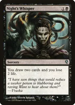 1x Night's Whisper Duel Decks: Jace vs. Vraska English Lightly Played MTG - Image 2