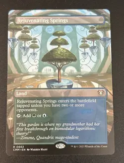 Rejuvenating Springs (Borderless) Commander Masters Regular - MTG - Image 1