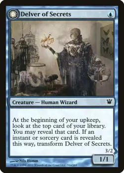 4x Delver of Secrets Innistrad English Lightly Played MTG - Image 1
