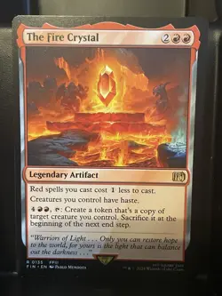 The Fire Crystal #135 NM/M Final Fantasy MTG Magic Red Rare Artifact Card - Image 1