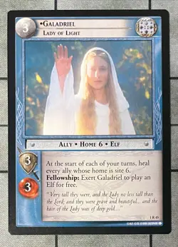 GALADRIEL LADY OF LIGHT 1R 45  Decipher Lord of the Rings Fellowship - Image 2