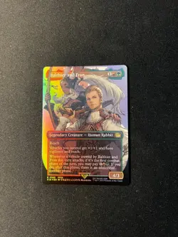 Balthier and Fran Borderless FOIL MTG Final Fantasy #R393 - Image 1