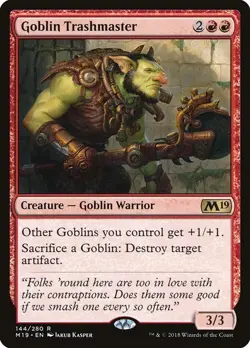 1x Goblin Trashmaster Core Set 2019 English Near Mint MTG - Image 1
