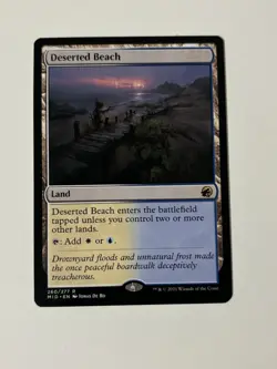 MTG Deserted Beach - Foil, NM , English Innistrad: Midnight Hunt - Image 1