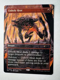 MTG Magic the Gathering Unholy Heat (4/26) Secret Lair Showdown LP - Image 1
