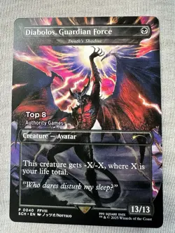 MTG x Final Fantasy Promo Diabolos, Guardian Force Magic WPN Stamp VERY RARE!!!! - Image 1