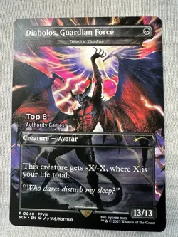 MTG x Final Fantasy Promo Diabolos, Guardian Force Magic WPN Stamp VERY RARE!!!! - Image 3