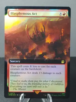 0472 Blasphemous Act Extended Art Foil Magic The Gathering Doctor Who - Image 1