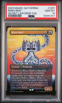 Risen Reef Foil MTG Secret Lair PSA 10 Gem Mint - Image 4