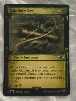 MTG Tales of Middle-Earth LOTR GALADHRIM BOW Showcase Card #618 - Image 2