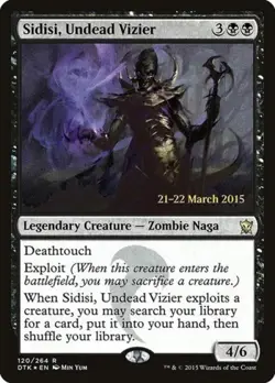 MTG English Sidisi, Undead Vizier NM Foil Promos: Prerelease Cards - Image 2