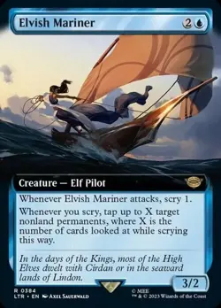 Magic The Gathering MTG ELVISH MARINER EXTENDED ART The Lord of the Rings NM - Image 1